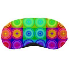 Rainbow Circles Sleeping Mask by SaraThePixelPixie