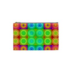 Rainbow Circles Cosmetic Bag (small)