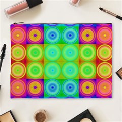 Rainbow Circles Cosmetic Bag (xl)