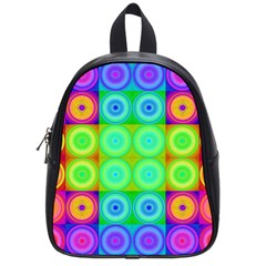 Rainbow Circles School Bag (small) by SaraThePixelPixie