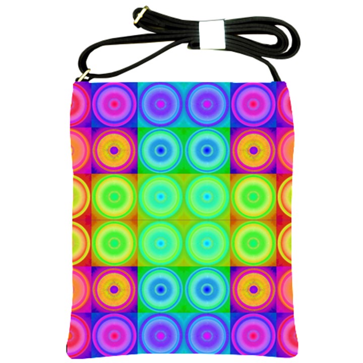 Rainbow Circles Shoulder Sling Bag