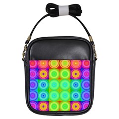 Rainbow Circles Girl s Sling Bag