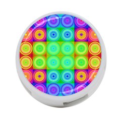 Rainbow Circles 4-port Usb Hub (one Side)