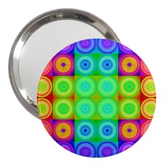 Rainbow Circles 3  Handbag Mirror