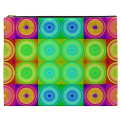 Rainbow Circles Cosmetic Bag (xxxl)