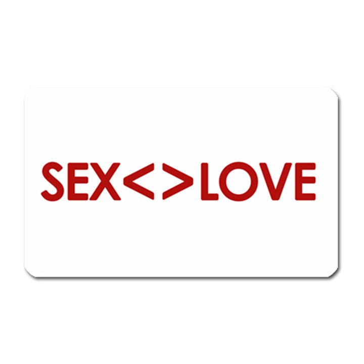 Sex Is Not Love Concept Design Magnet (Rectangular)