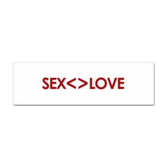 Sex Is Not Love Concept Design Bumper Sticker 100 Pack by dflcprints