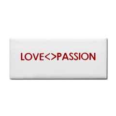 Love Is Different Than Passion Concept Design Hand Towel