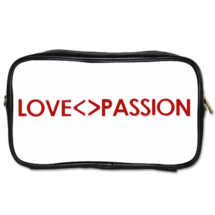 Love is different than Passion Concept Design Travel Toiletry Bag (One Side)