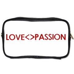 Love Is Different Than Passion Concept Design Travel Toiletry Bag (two Sides)