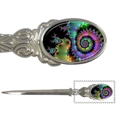 Satin Rainbow, Spiral Curves Through The Cosmos Letter Opener by DianeClancy