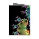 Satin Rainbow, Spiral Curves Through the Cosmos Mini Greeting Card Right