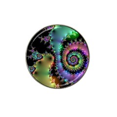 Satin Rainbow, Spiral Curves Through The Cosmos Golf Ball Marker 10 Pack (for Hat Clip) by DianeClancy