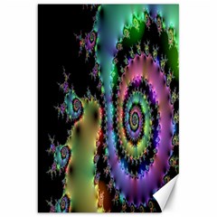 Satin Rainbow, Spiral Curves Through The Cosmos Canvas 20  X 30  (unframed)