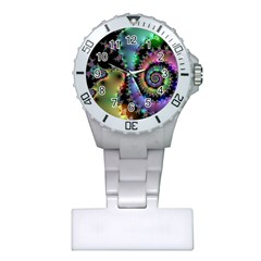 Satin Rainbow, Spiral Curves Through The Cosmos Nurses Watch by DianeClancy