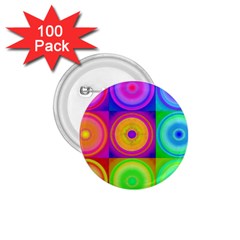 Retro Circles 1 75  Button (100 Pack)