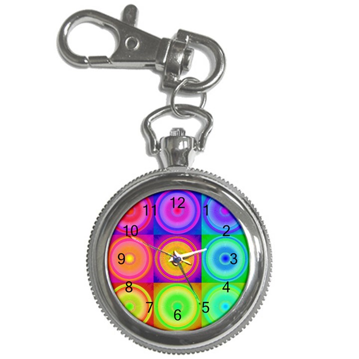 Retro Circles Key Chain Watch