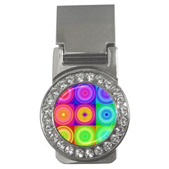 Retro Circles Money Clip (cz)