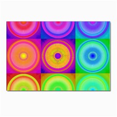 Retro Circles Postcard 4 x 6  (10 Pack)