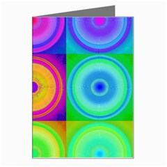 Retro Circles Greeting Card