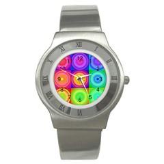 Retro Circles Stainless Steel Watch (slim)