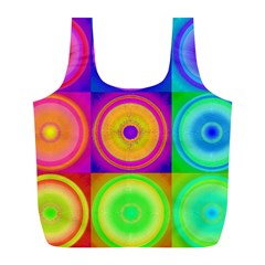 Retro Circles Reusable Bag (l)