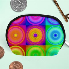 Retro Circles Accessory Pouch (medium) by SaraThePixelPixie