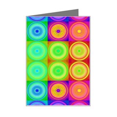 Rainbow Circles Mini Greeting Card