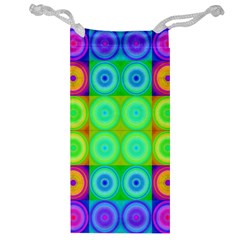 Rainbow Circles Jewelry Bag by SaraThePixelPixie