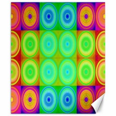 Rainbow Circles Canvas 8  X 10  (unframed)