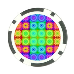 Rainbow Circles Poker Chip