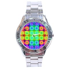 Rainbow Circles Stainless Steel Watch