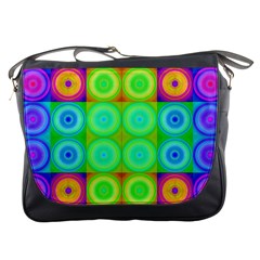 Rainbow Circles Messenger Bag