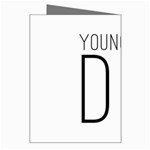 Young Till Die Typographic Statement Design Greeting Card Right