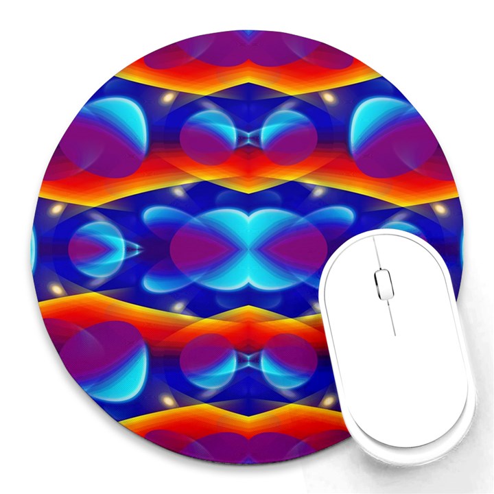 Planet Something 8  Mouse Pad (Round)