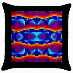 Planet Something Black Throw Pillow Case