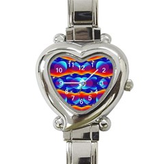 Planet Something Heart Italian Charm Watch  by SaraThePixelPixie