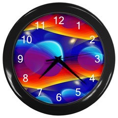 Planet Something Wall Clock (black)