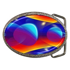 Planet Something Belt Buckle (oval)