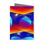 Planet Something Mini Greeting Card (8 Pack) Left