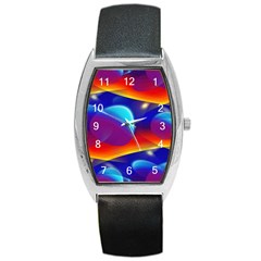 Planet Something Tonneau Leather Watch