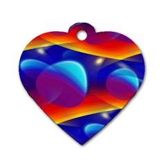 Planet Something Dog Tag Heart (one Sided) 