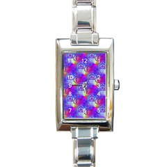 Rainbow Led Zeppelin Symbols Rectangular Italian Charm Watch by SaraThePixelPixie