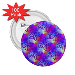 Rainbow Led Zeppelin Symbols 2 25  Button (100 Pack) by SaraThePixelPixie