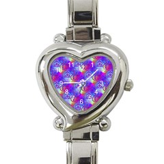 Rainbow Led Zeppelin Symbols Heart Italian Charm Watch  by SaraThePixelPixie