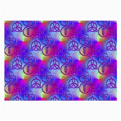 Rainbow Led Zeppelin Symbols Glasses Cloth (large) by SaraThePixelPixie