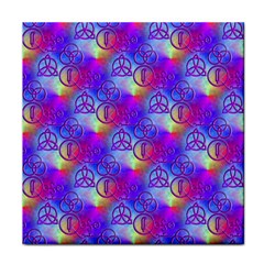 Rainbow Led Zeppelin Symbols Face Towel