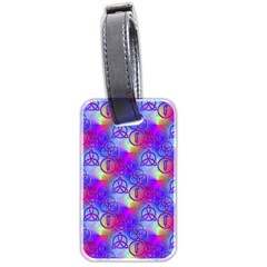 Rainbow Led Zeppelin Symbols Luggage Tag (two Sides) by SaraThePixelPixie