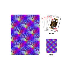 Rainbow Led Zeppelin Symbols Playing Cards (mini) by SaraThePixelPixie