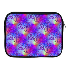 Rainbow Led Zeppelin Symbols Apple Ipad Zippered Sleeve by SaraThePixelPixie